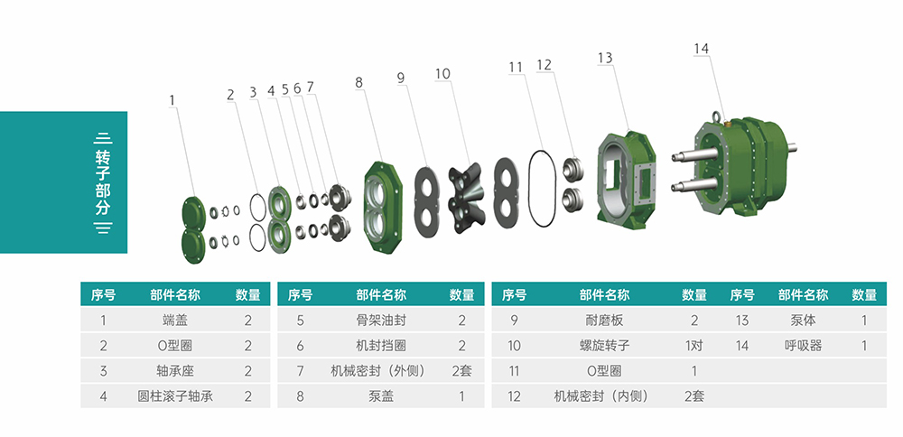 GS/DR系列凸轮丝瓜APP幸福宝入口转子部分结构图